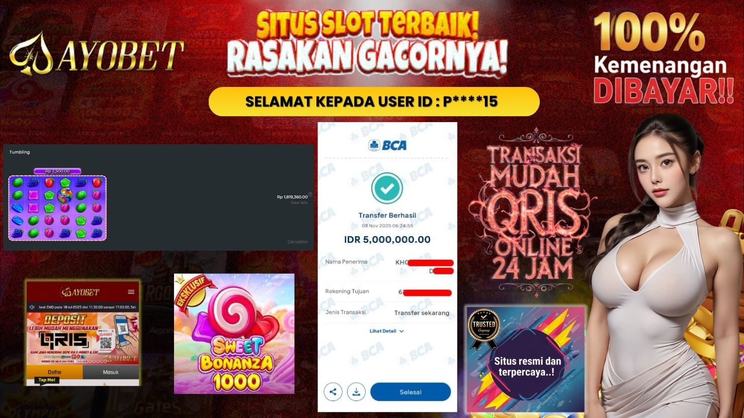 AYOBET JACKPOT SLOT SWEET BONANZA 1000